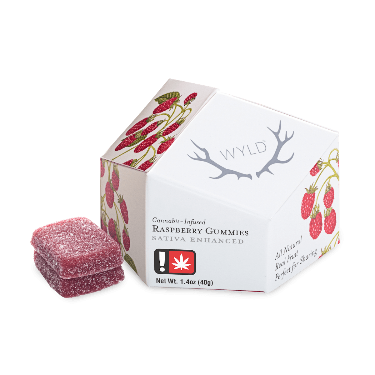 Photo of Raspberry Sativa Enhanced Gummies | 50mg