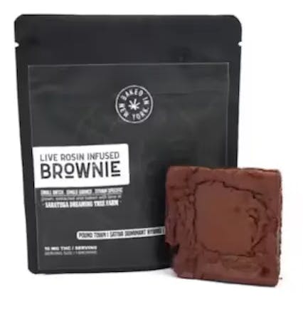 Edibles | Baked In NY | Brownie | Live Rosin Infused | 10mg