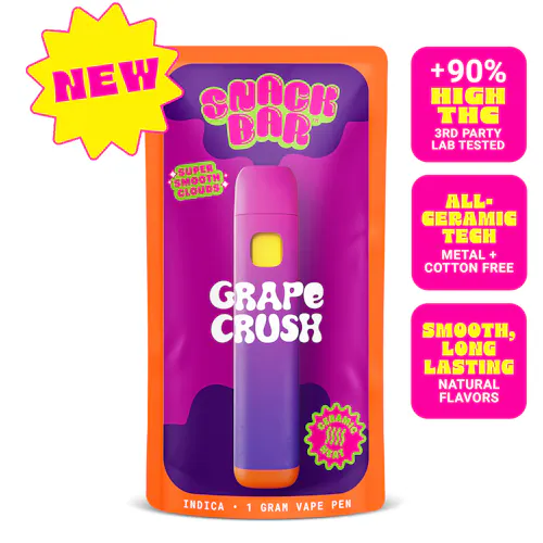 SNACKBAR – Grape Crush – Disposable 1g-active