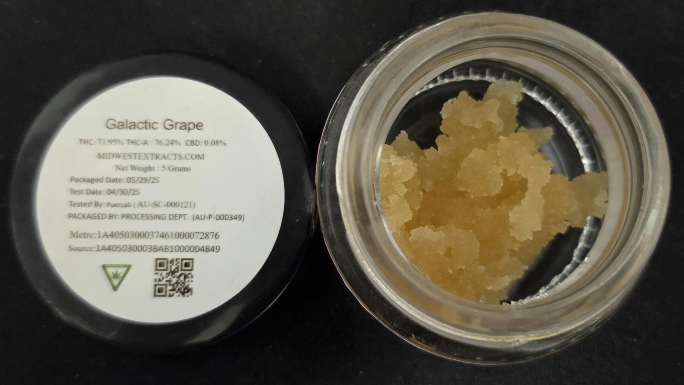 Midwest Extracts - Galactic Grape - 5g Live Resin