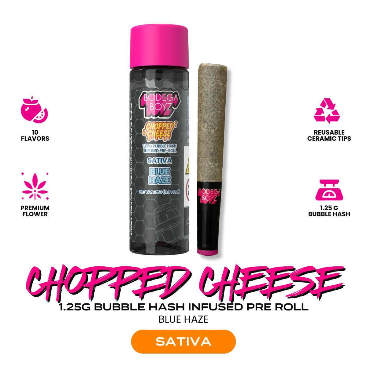 BODEGA BOYZ Blue Haze | Chopped Cheese Bubble Hash Infused Preroll