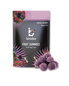 Edibles | Binske | Mixed Berry | 100mg | 10ct