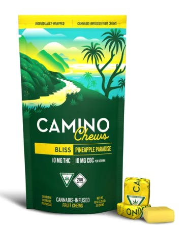 Product: 1:1 | Pineapple Paradise | 10mg THC x 10mg CBC | 20pk | Camino Chews