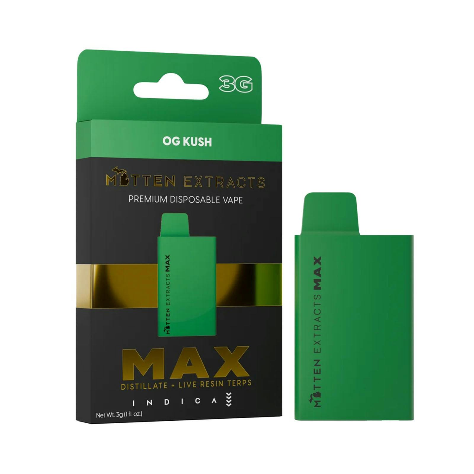 Mitten Extracts - 3g Disposable - OG Kush (I)