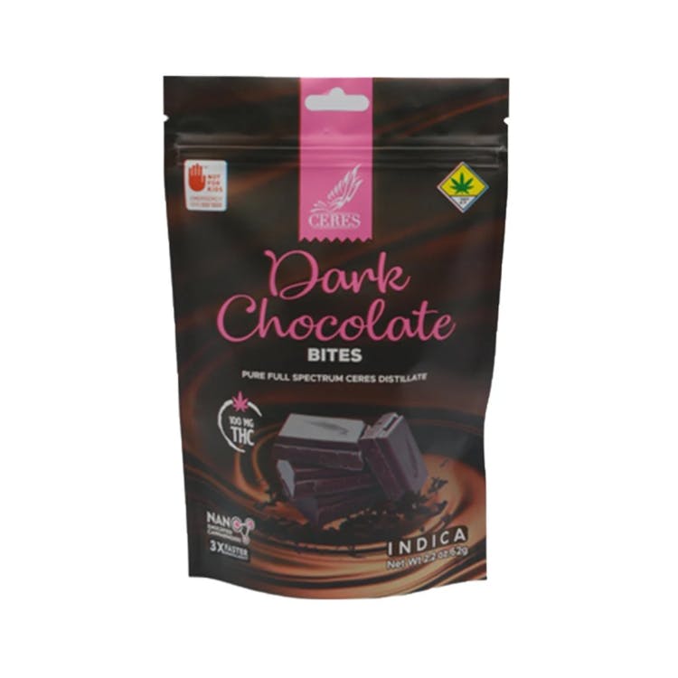 Ceres Garden 10pk Indica Dark Chocolate Bites c - Canna4Life
