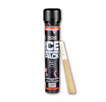 Product: Ice Packs | Acapulco Gold | Rosin + Diamond + Hash Infused Preroll - 1g
