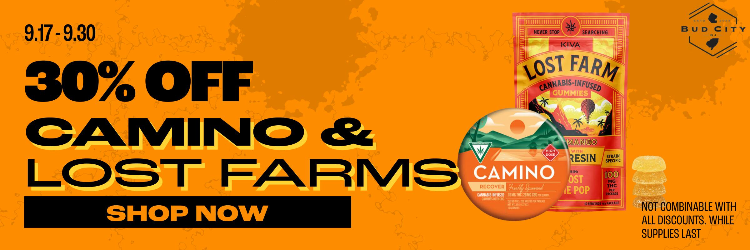 30% Off Camino and Lost Farms