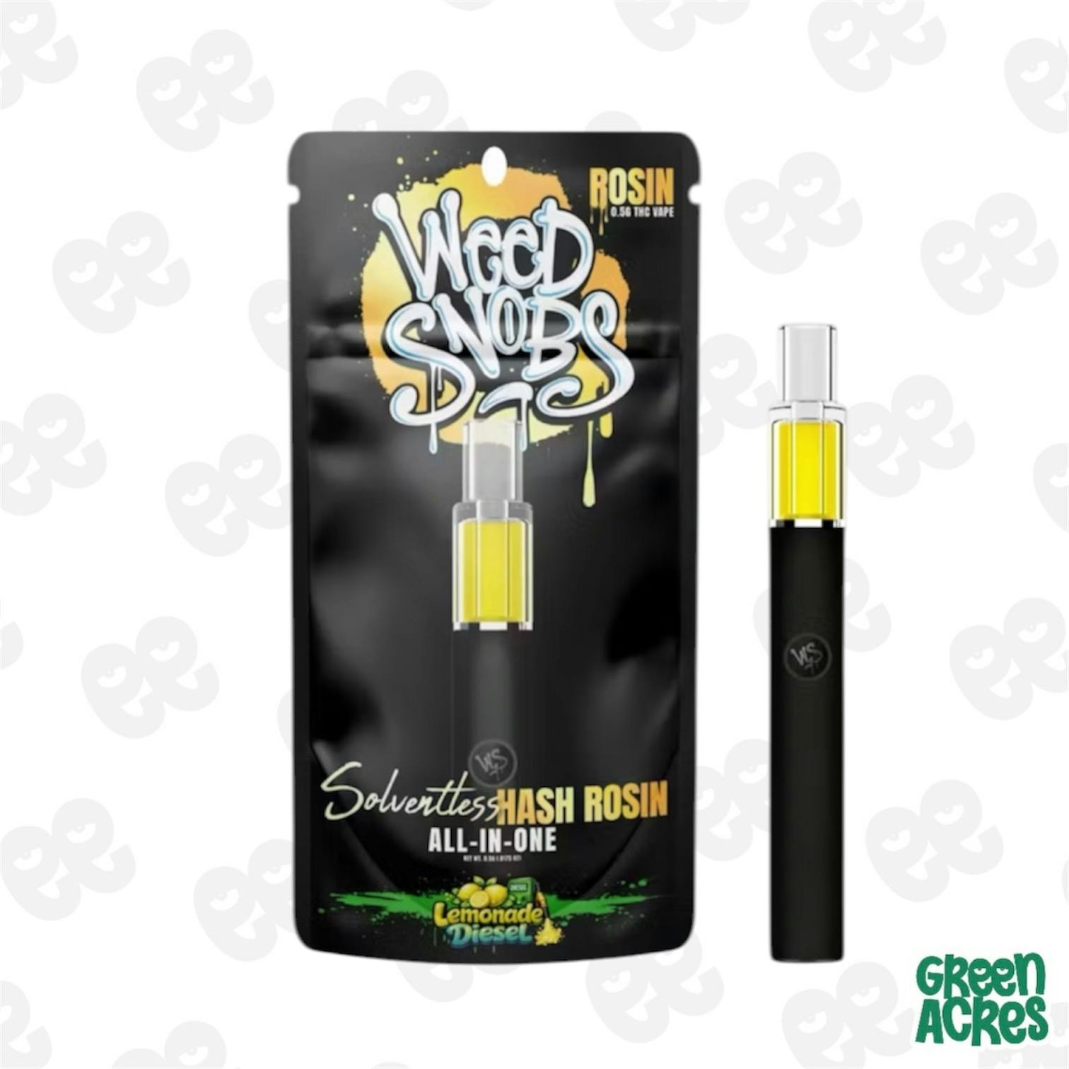 Weed Snobs: Lemonade Diesel 0.5G Rosin Vape Disposable | Green Acres -  Inkster