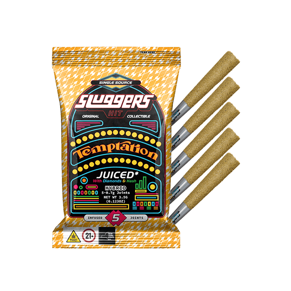 Sluggers | Infused Preroll 5 Pack | Juiced | Temptation