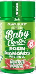Baby Jeeter - Guava Burst - 5 x .5g Rosin Infused Prerolls
