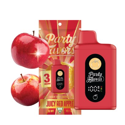 Party Favors PARTY FAVORS | JUICY RED APPLE | DISPOSABLE SATIVA — VAPORIZERS