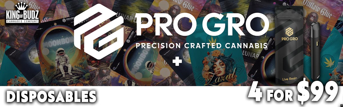 Pro Gro 1G Live Resin Disposables 4 For $99