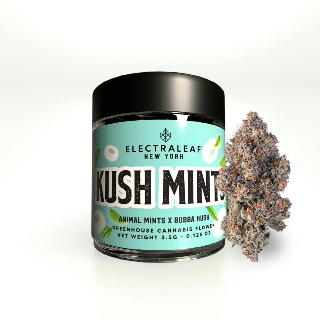 Electraleaf Kush Mints flower 3.5g Sacred Bloom Cannabis Dispensary Binghamton Area