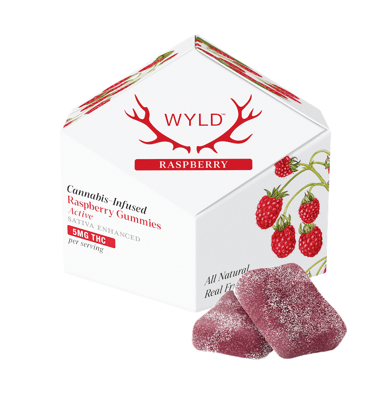 Product WYLD - Raspberry Gummies (100mg 10pk)
