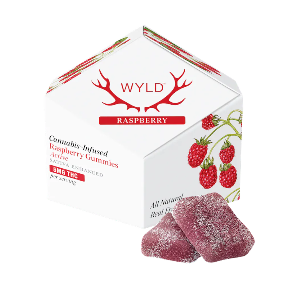 Product WYLD - Raspberry Gummies (100mg 10pk)