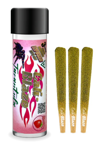 Strawberry Tarantula 3-pack | 3g - PRE_ROLLS by Cali-Blaze at King of Budz