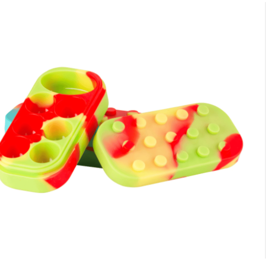 Image of Silicone Wax Container 6 +1 Lego Brick