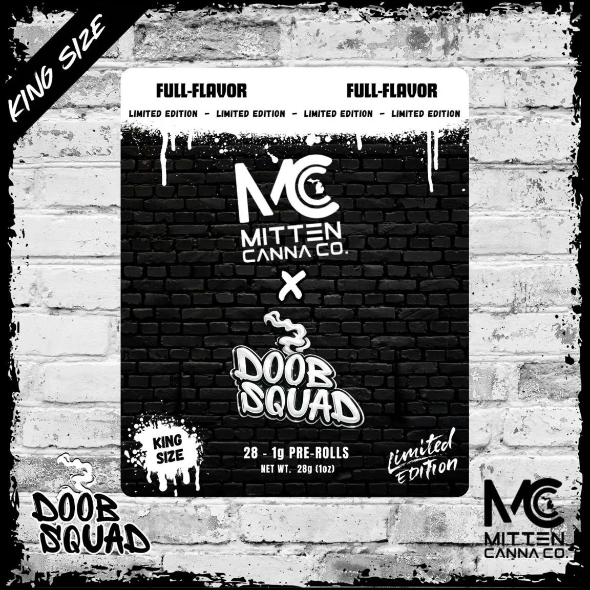 Doob Squad x Mitten Canna - 28-Pack 1g Prerolls - Alien Marker