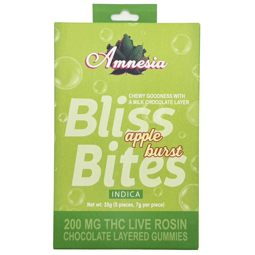 Amnesia - Apple Burst Live Rosin Bliss Bites 200mg