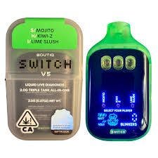 ミ Mojito x Kiwi-Z x Lime Slush Liquid Live Diamonds Triple Tank