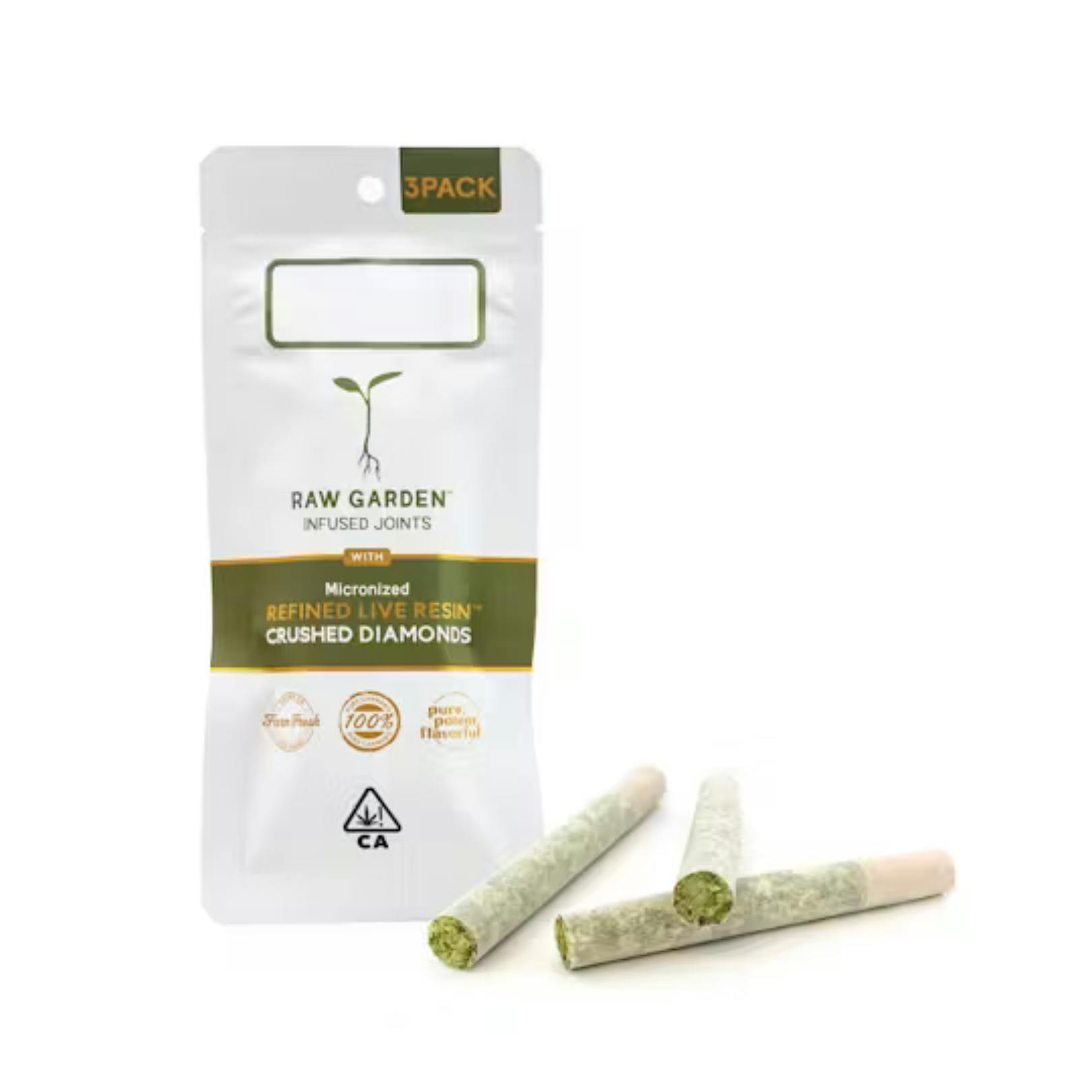 STRAWBERRY MOJITO REFINED LIVE RESIN™ CRUSHED DIAMONDS 3PK PREROLLS