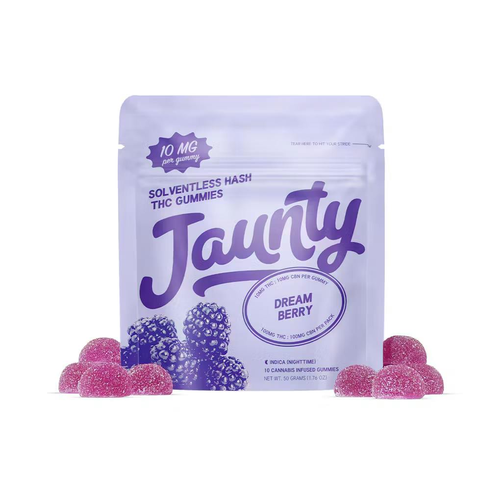 Jaunty - 100mg 1:1 THC/CBN Rosin Gummies - Dream Berry