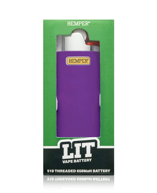 HEMPER - BATTERY 510 - LIT VAPE - PURPLE