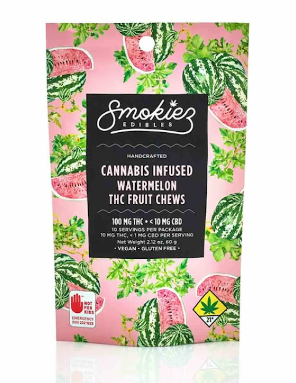 Product CNS Smokiez Fruit Chews - Watermelon Sweet 100mg (1pk)