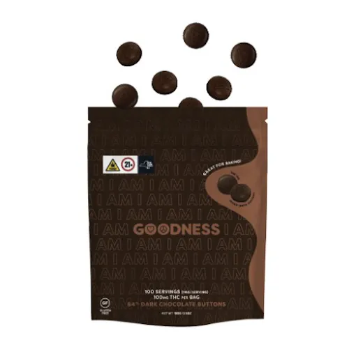 E170 I Am Goodness | Dark Chocolate Buttons | 100 mg-active