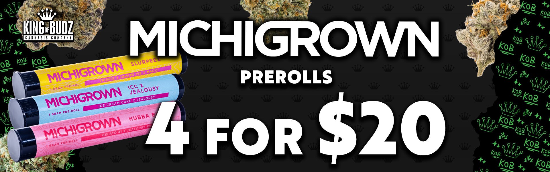 Michigrown - 1g Prerolls - 4/$20