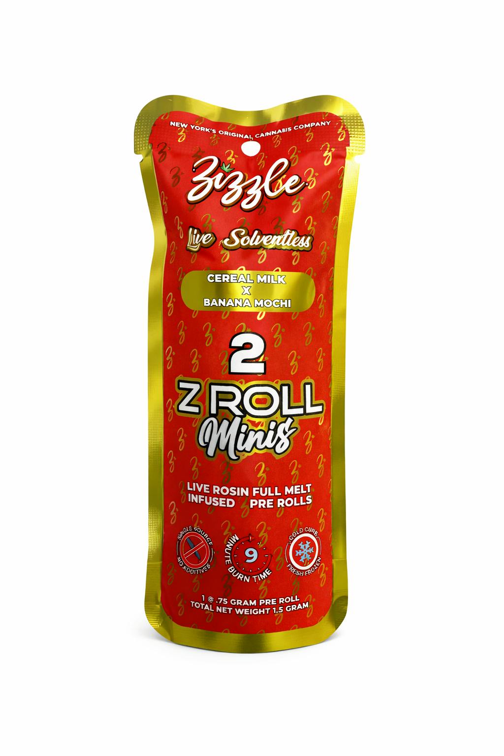 【ZAZA JP】banana dieselフル Zizzle Cereal Milk x Banana Mochi | Live Rosin Full Melt Pre-roll