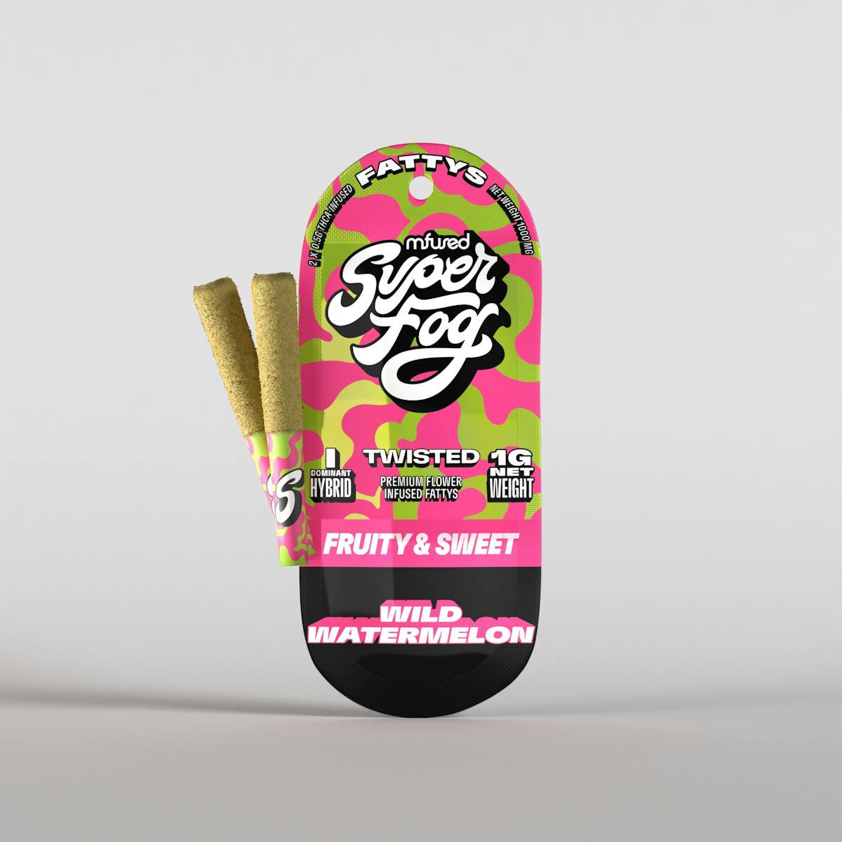 Photo of Mfused Twisted Fattys Wild Watermelon Infused Prerolls x 2pk