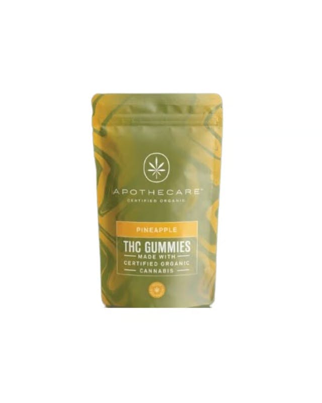 Product: Apothecare | Certified Organic Sour Pineapple THC Gummies | 200mg