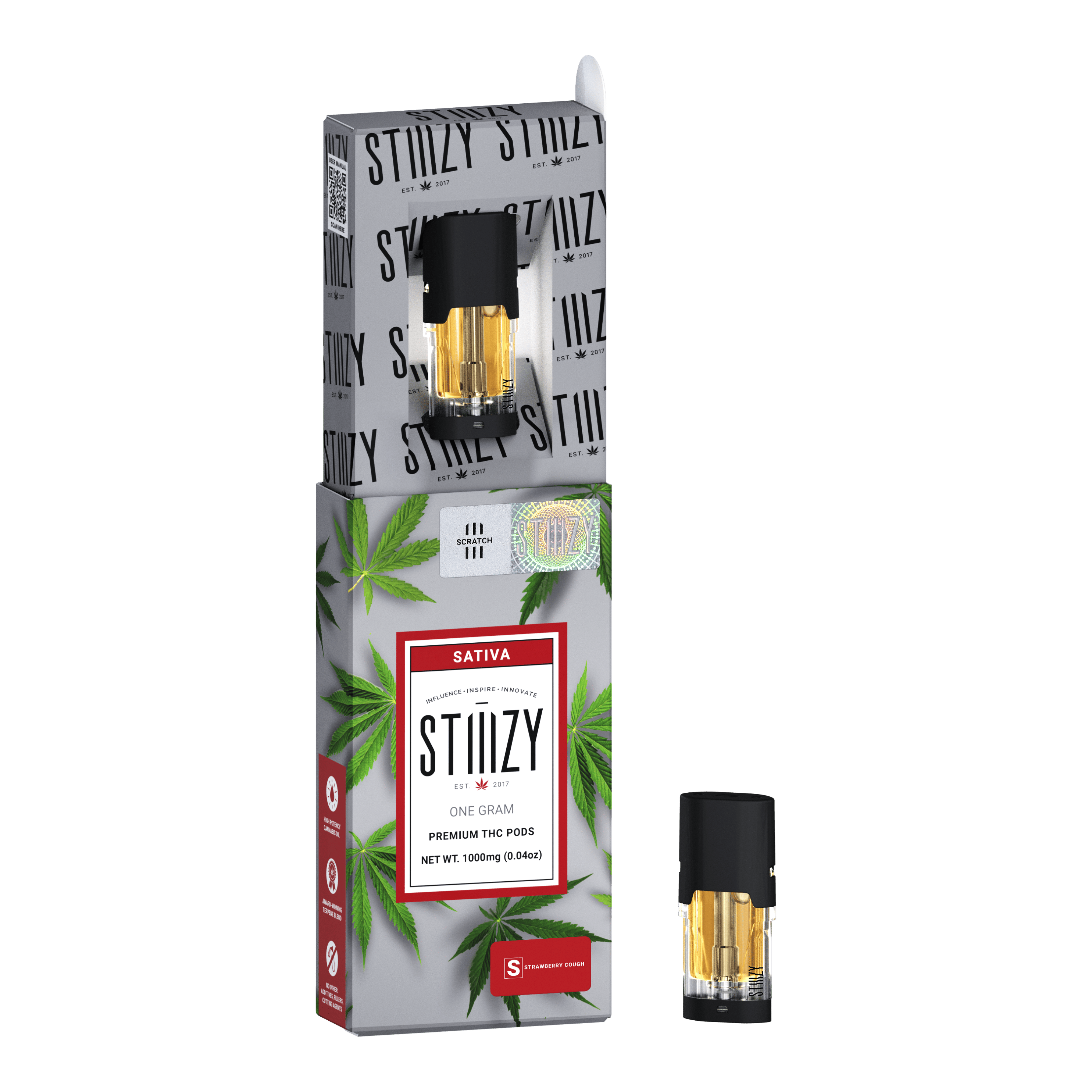 Stiiizy - Pod Distillate - Strawberry Cough (S) (1.0g)