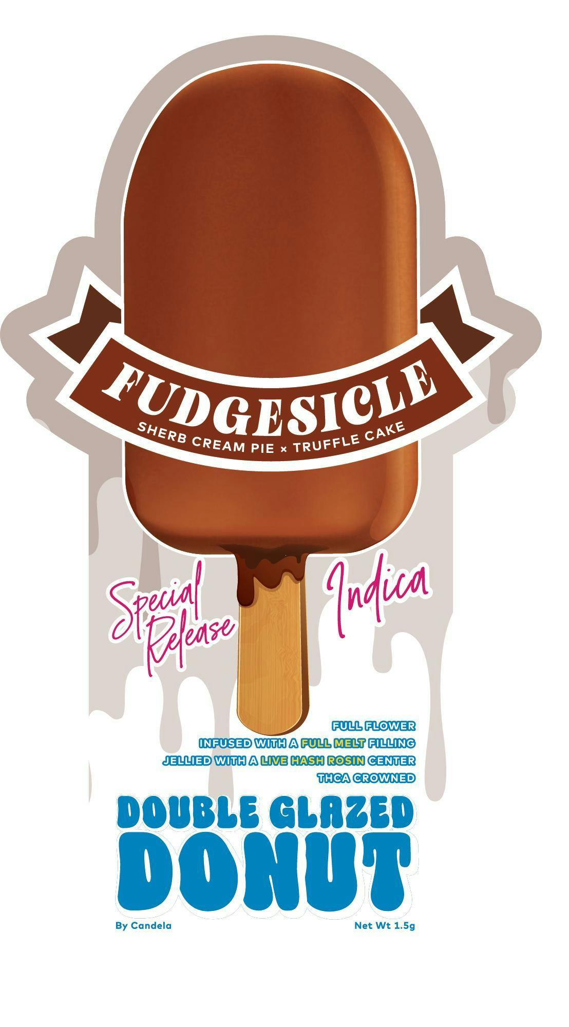 Candela - 1.5g Double Glazed Donut - Fudgesicle