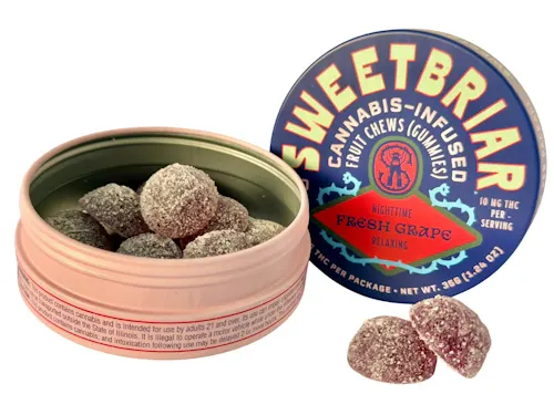 Sweetbriar – Fresh Grape Gummy 1:1 THC:CBN – 100mg 10pk-1