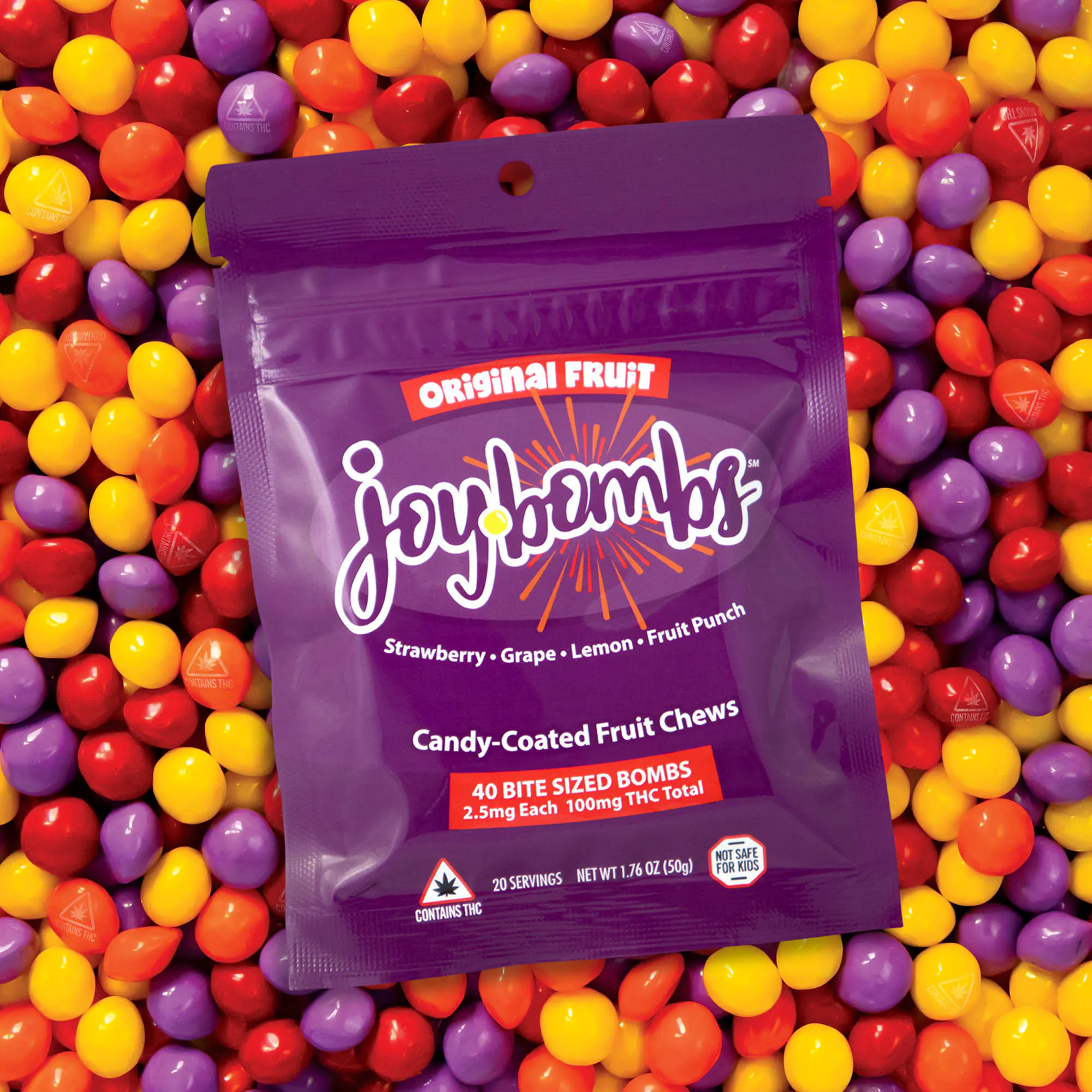 Original | Candy Coated Fruit Chews | 40pk of 2.5mg* | Enlite