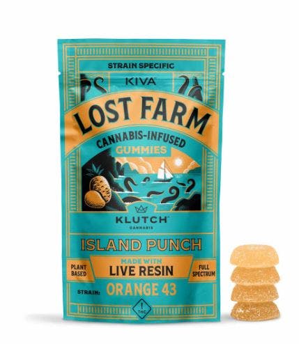 Lost Farm Orange 43 x Island Punch 20pk Gummies 208.26mg