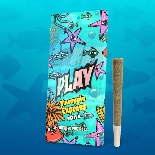 PLAY - 1.2g Infused Preroll - Pineapple Express
