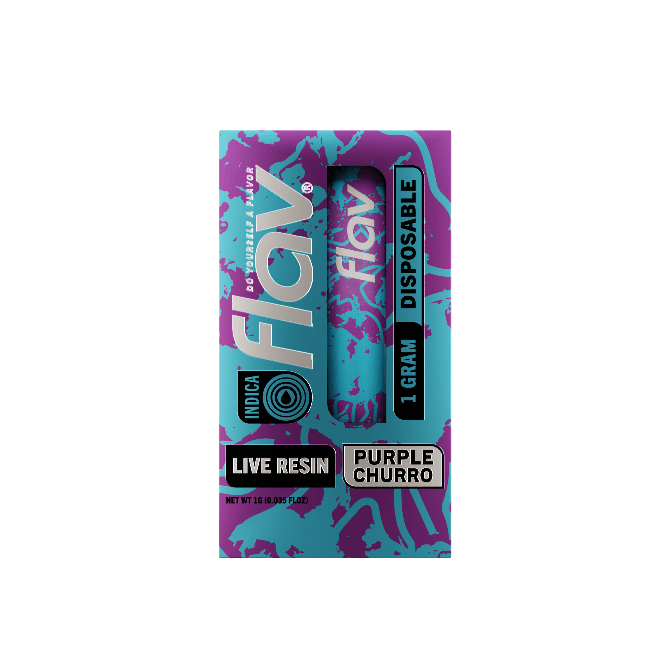 Purple Churro - Live Resin All In One Vape - 1g - Indica