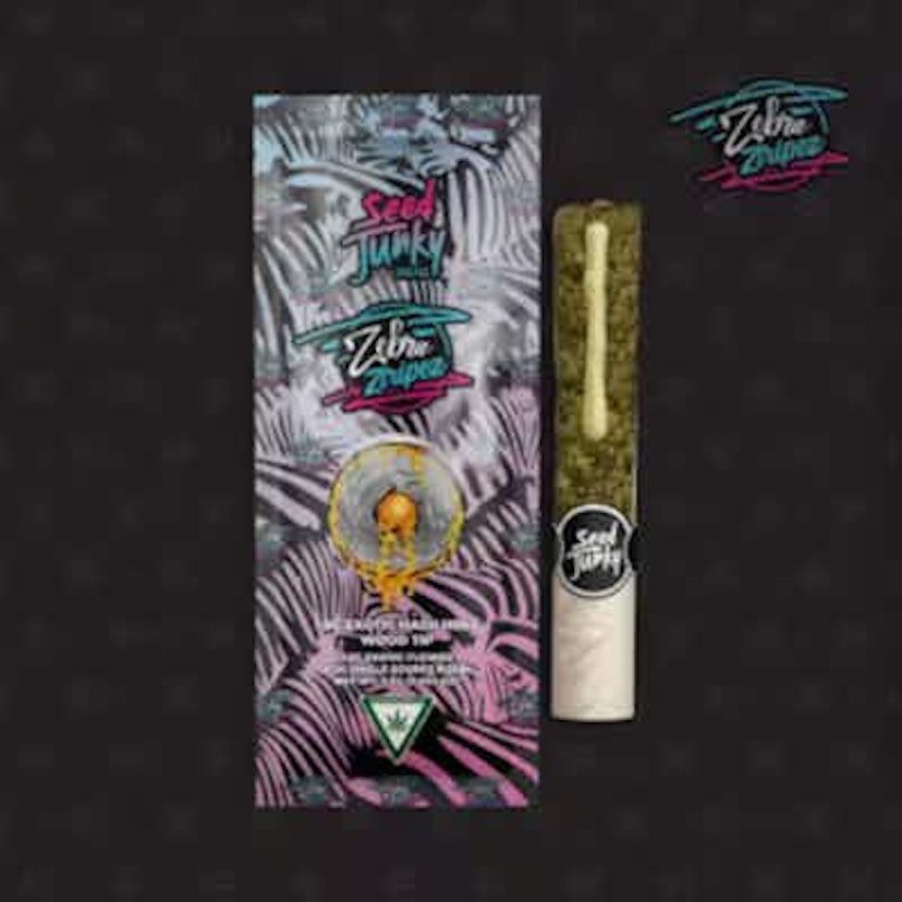 Seed Junky 1.5g Infused Hash Hole Preroll Zebra Ztripes