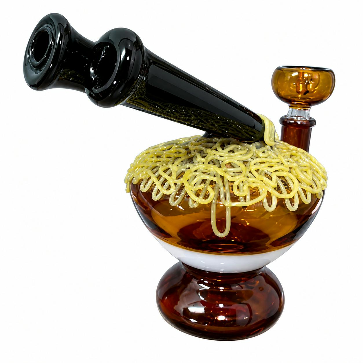 Regal Glass - 6” Brown Noodle Bowl Rig