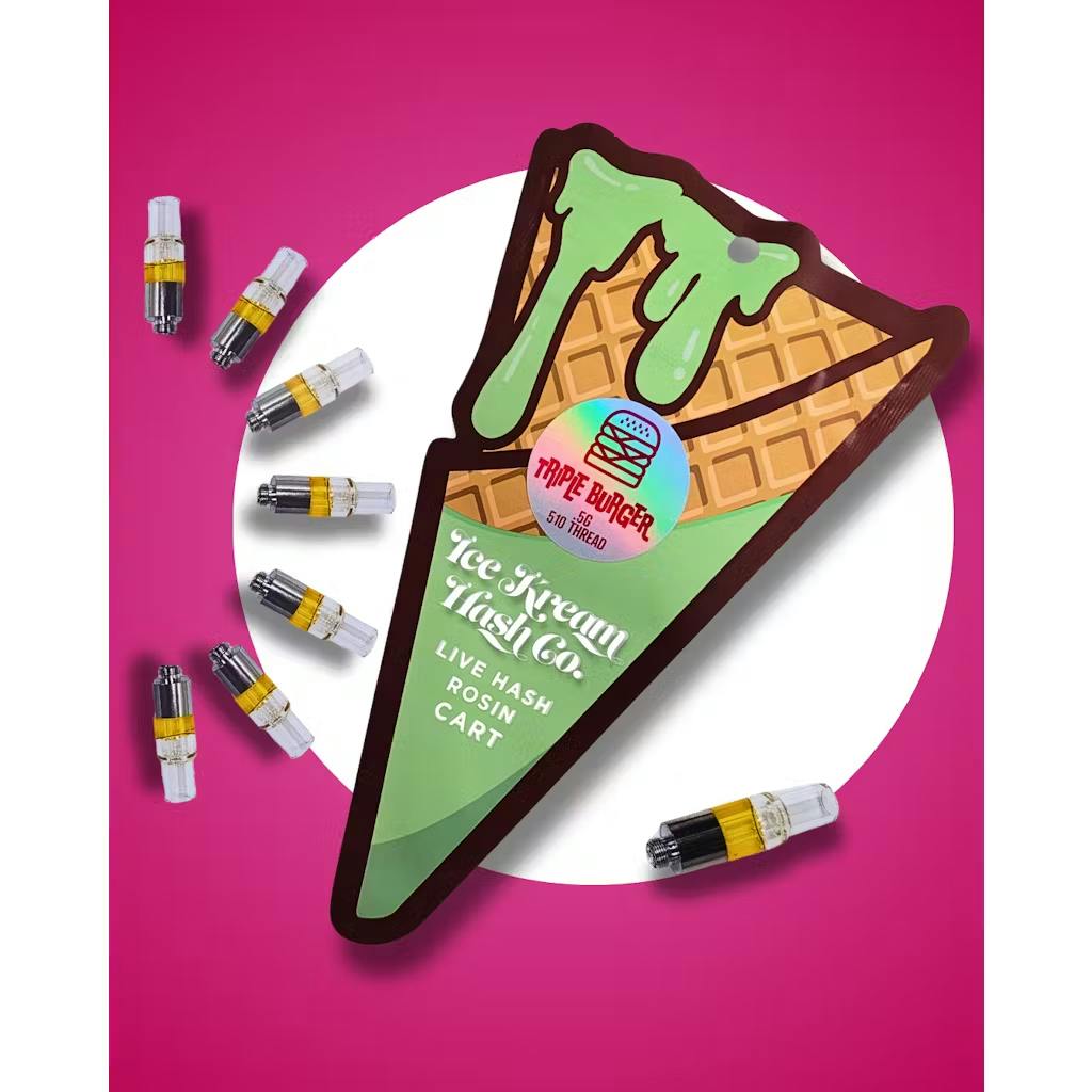 Ice Kream Hash - .5g Live Rosin Cart - Triple Burger