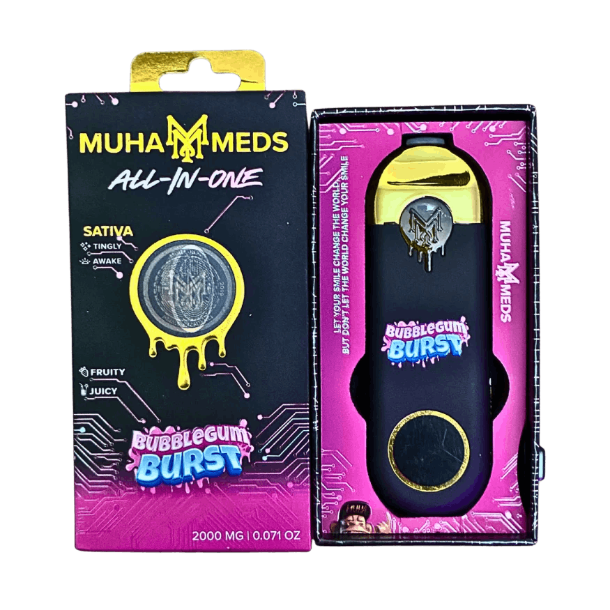 Product: Muha Meds | Disposable Gen 3 - 2g - Bubble Gum Burst