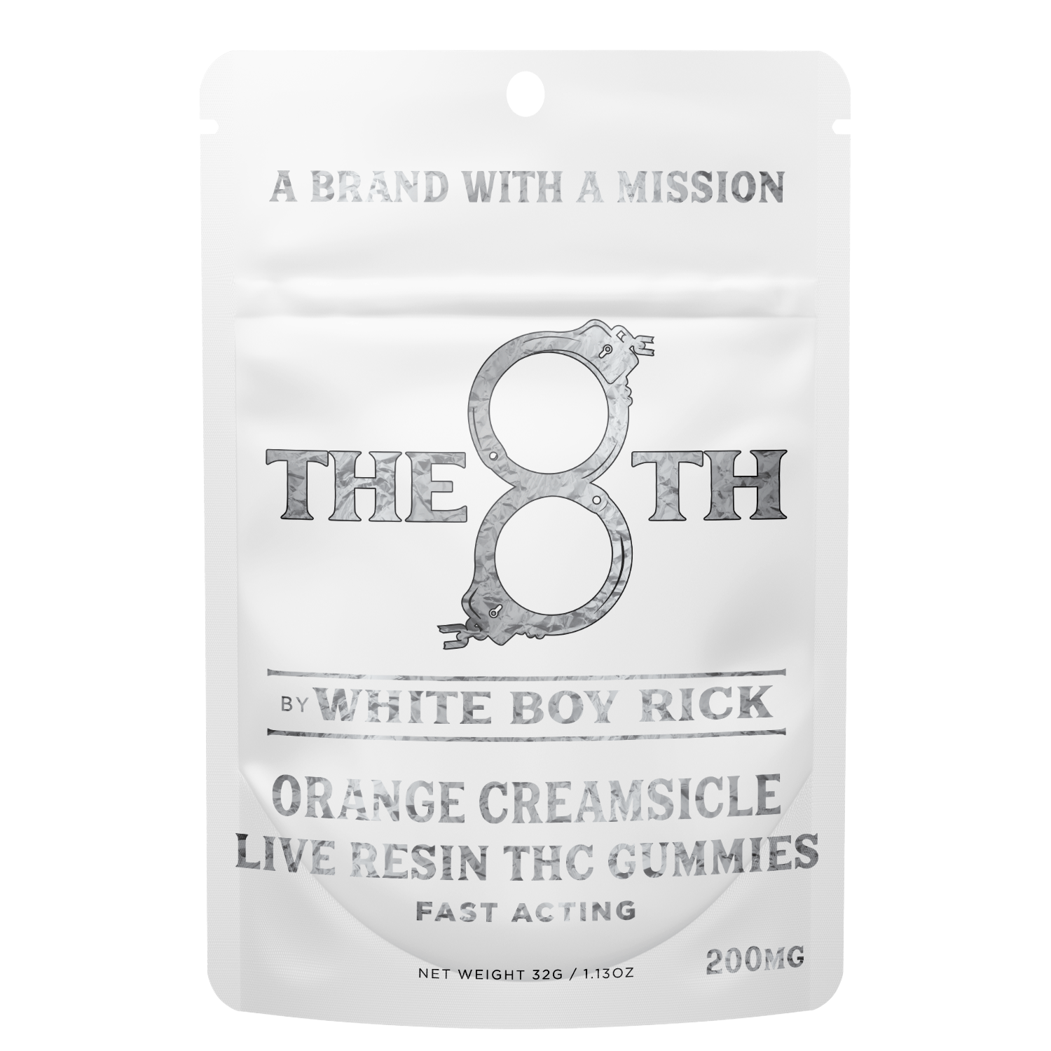 The 8th White Boy Rick | 200mg Live Resin Gummies | Orange