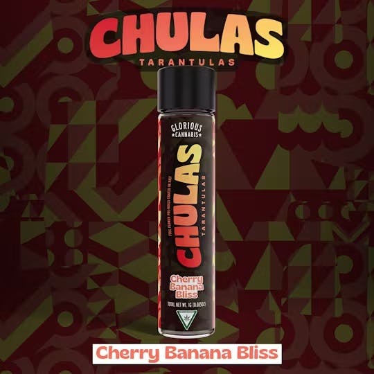Glorious Cannabis Co. | Cherry Banana Bliss Chulas Kief Infused Pre-Roll | 1g