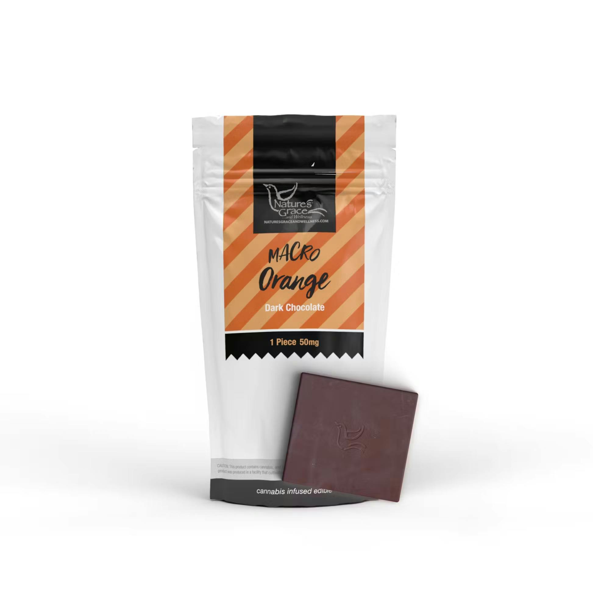 Orange Dark Chocolate Macro 50mg