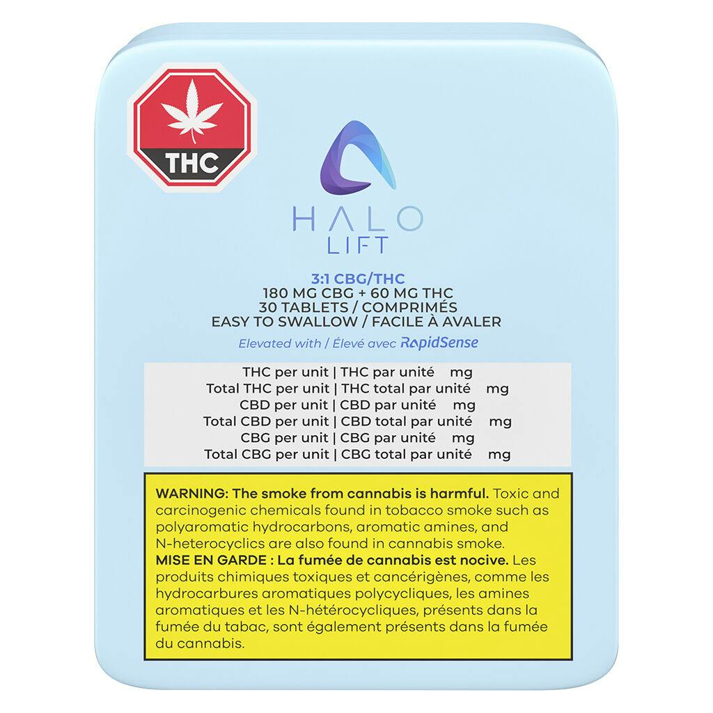 Aspire - halo lift 3:1 cbg/thc - 30 caps