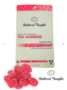 Shattered Thoughts - 100mg Gummies - Dragonfruit