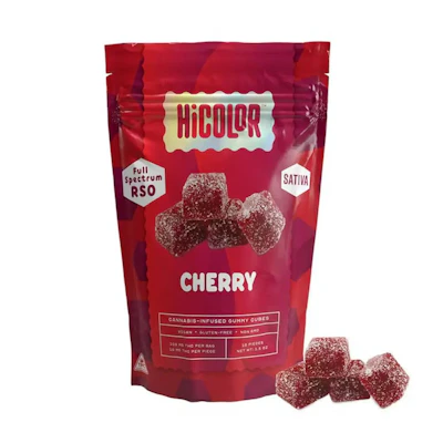 HICOLOR - 100mg RSO Gummies - Cherry